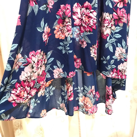 NWT Nanette Lepore Floral Highlow Dress Size 4 - Picture 6 of 7